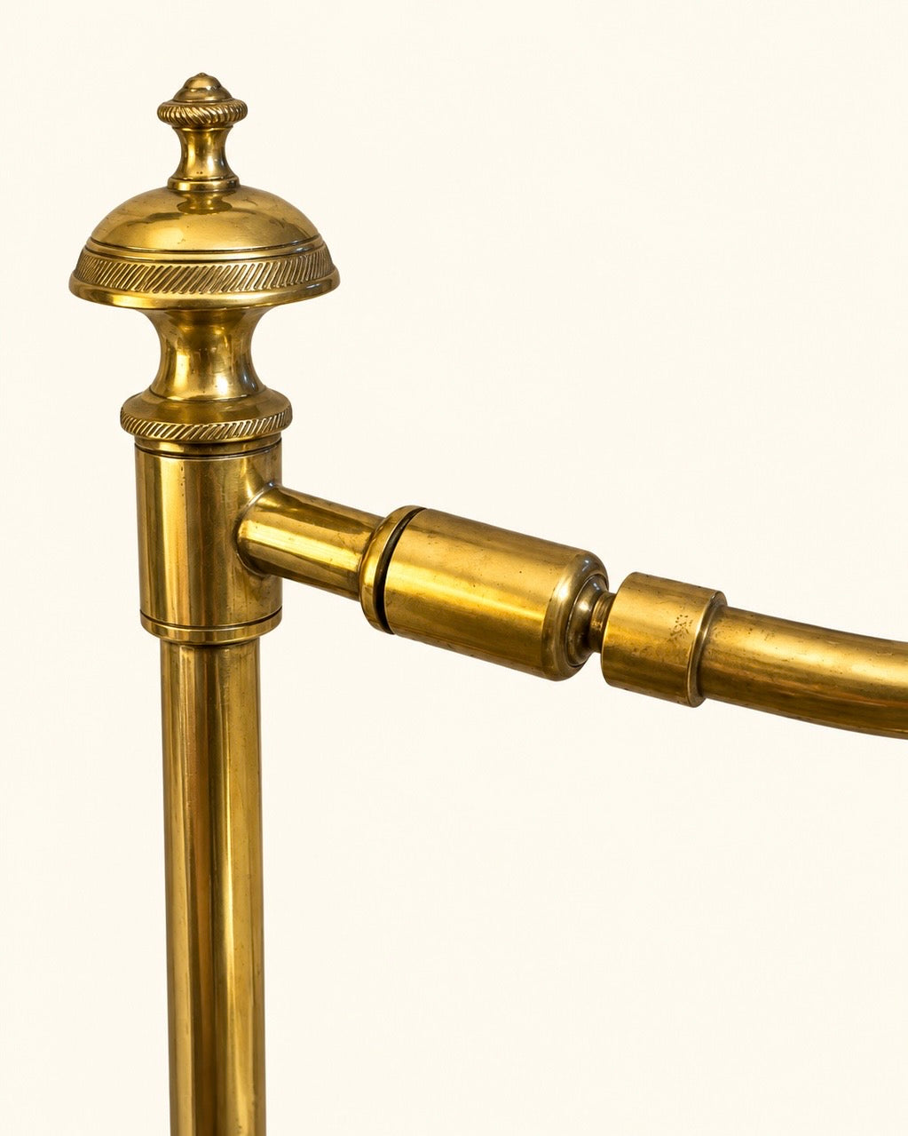 A Vintage Vaughan Melrose Brass Floor Lamp