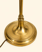 A Vintage Vaughan Melrose Brass Floor Lamp